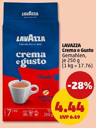 LAVAZZA Crema e Gusto Gemahlen, je 250 g