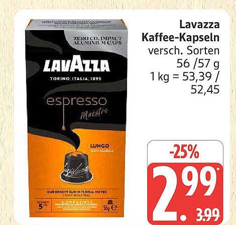 Lavazza Kaffee-Kapseln verschiedene Sorten