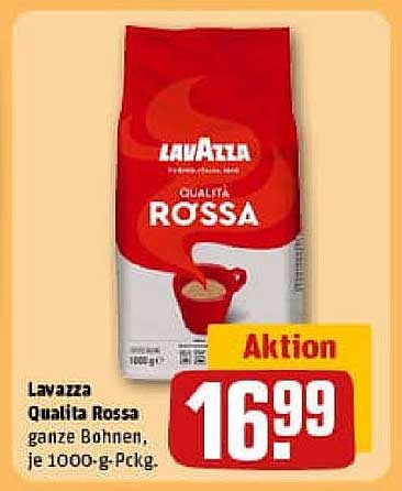 Lavazza Qualità Rossa ganze Bohnen, je 1000-g-Pckg.