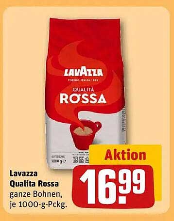 Lavazza Qualita Rossa ganze Bohnen, je 1000-g-Pckg.