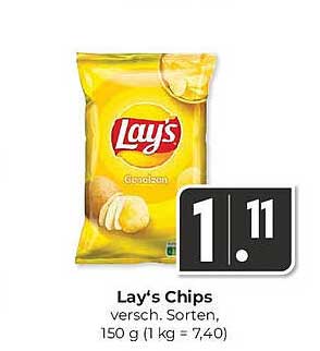 Lay's Chips, verschiedene Sorten, 150 g