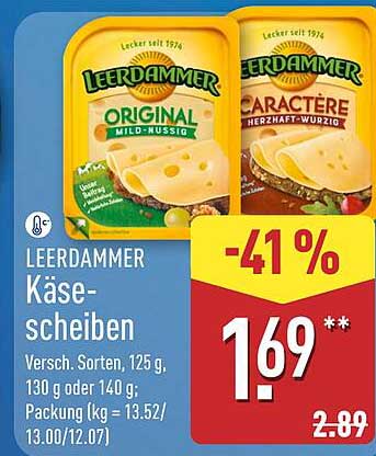 LEERDAMMER Käse-Scheiben 125 g, 130 g oder 140 g