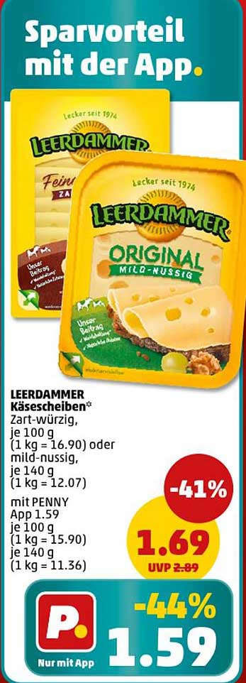 LEERDAMMER Käsescheiben - Zart-würzig oder mild-nussig