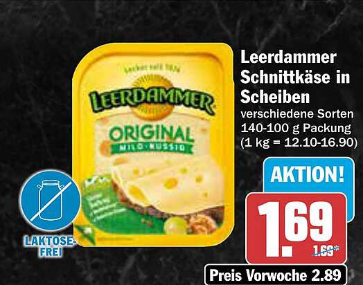 Leerdammer Schnittkäse in Scheiben - verschiedene Sorten 140-100 g Packung
