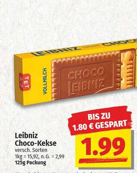 Leibniz Choco-Kekse 125g - Verschiedene Sorten