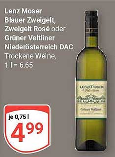 Lenz Moser Blauer Zweigelt, Zweigelt Rosé oder Grüner Veltliner Niederösterreich DAC - Trockenweine
