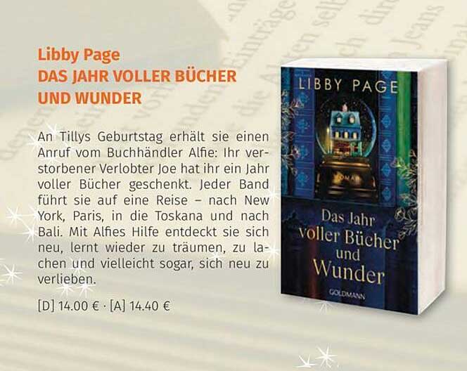 Libby Page: DAS JAHR VOLLER BÜCHER UND WUNDER