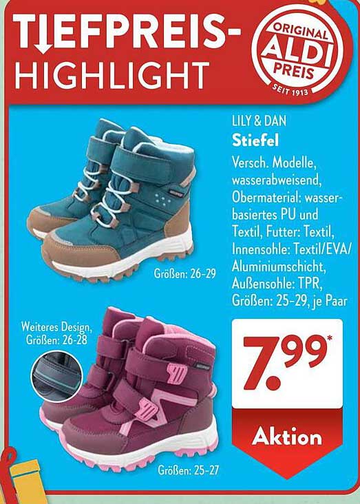 LILY & DAN Stiefel - Verschiedene Modelle, wasserabweisend