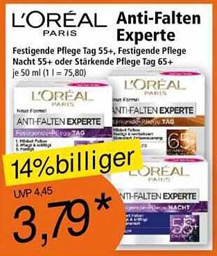 L'Oréal Paris Anti-Falten Experte - Festigende Pflege 55+ und 65+