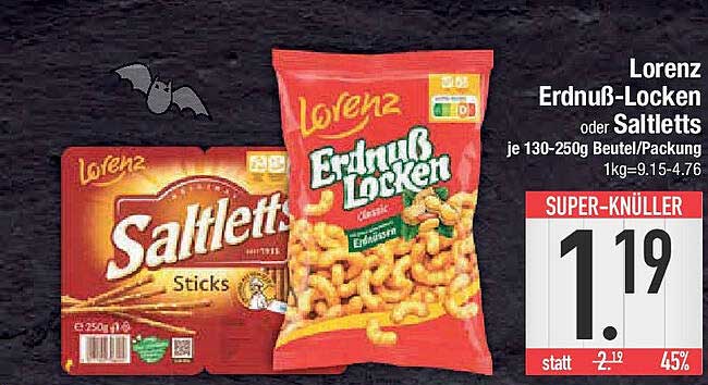 Lorenz Erdnuss-Locken oder Saltletts