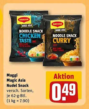Maggi Magic Asia Nudel Snack - vielfältige Sorten für jeden Geschmack