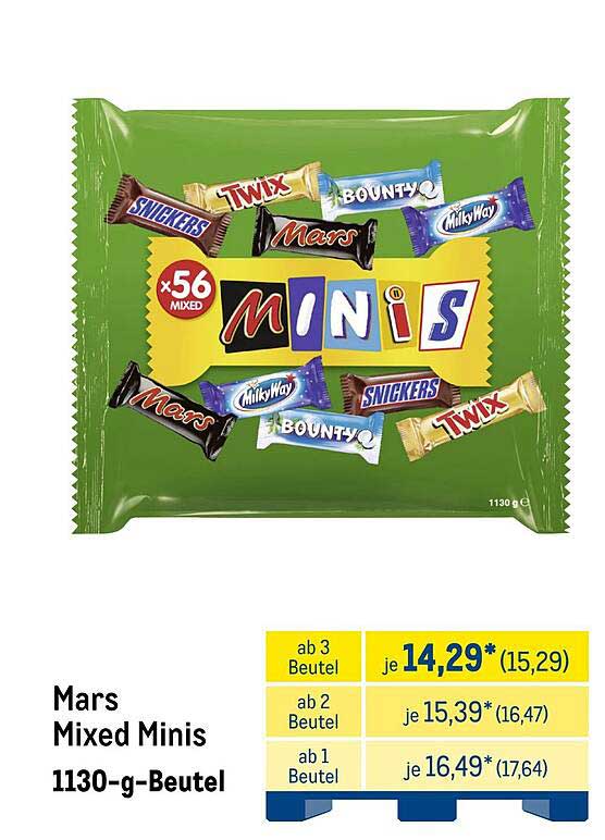 Mars Mixed Minis 1130-g-Beutel
