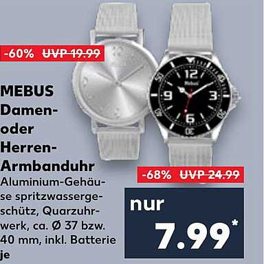 MEBUS Damen- oder Herren-Armbanduhr