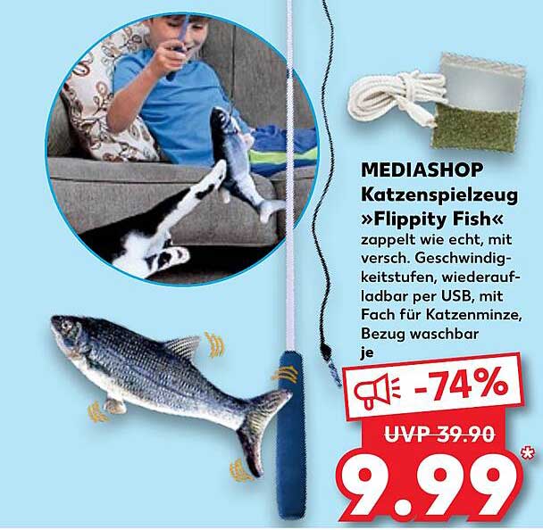 MEDIASHOP Katzenspielzeug »Flippity Fish«