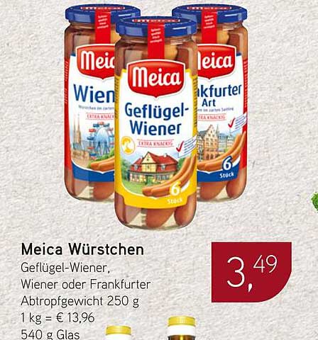 Meica Würstchen – Geflügel-Wiener, Wiener oder Frankfurter