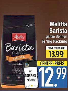 Melitta Barista ganze Bohnen je 1kg Packung