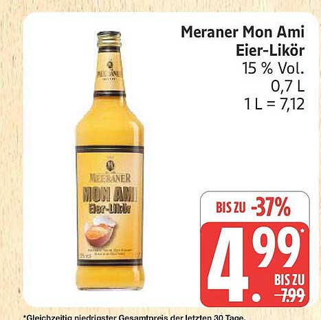 Meraner Mon Ami Eier-Likör 0,7 L