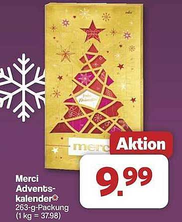 Merci Adventskalender 263-g-Packung