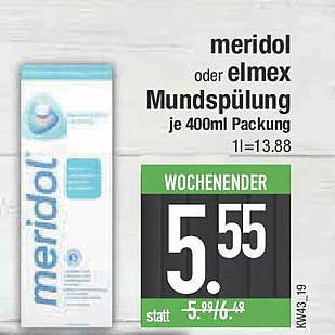 meridol oder elmex Mundspülung je 400ml Packung