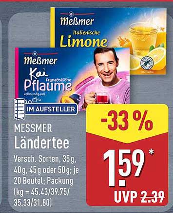 MESSMER Ländertees – Vielfältige Teegenüsse zum Sparpreis