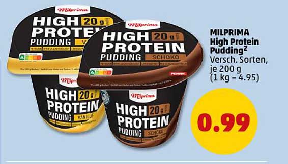 MILPRIMA High Protein Pudding - Versch. Sorten, je 200 g