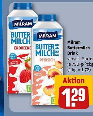 Milram Buttermilch Drink - Verschiedene Sorten