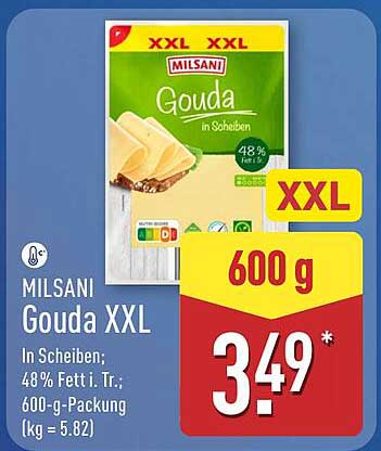 MILSANi Gouda XXL in Scheiben 600 g