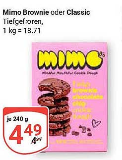 Mimo Brownie oder Classic Tiefgefroren 240 g