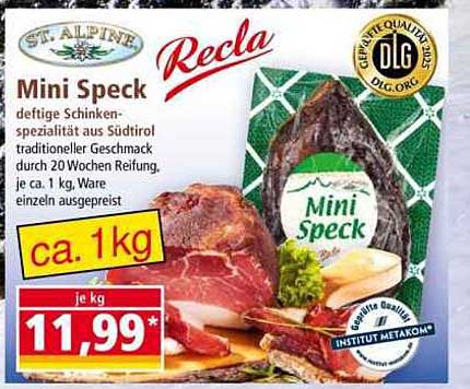 Mini Speck - deftig, traditionell und lecker