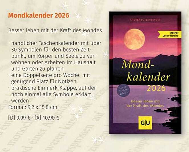 Mondkalender 2026