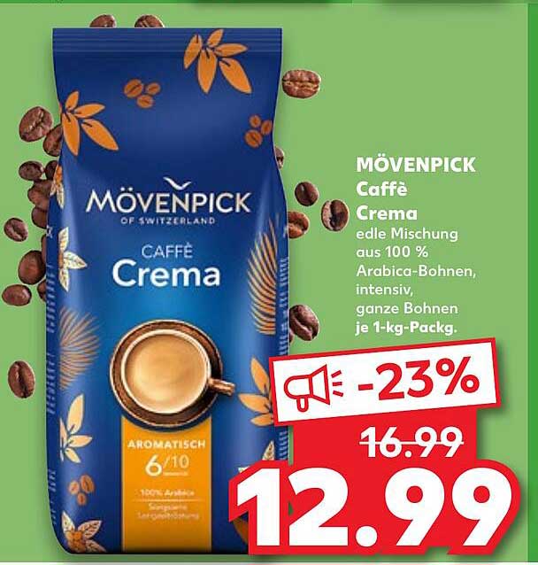 MÖVENPICK Caffè Crema 1-kg-Packung