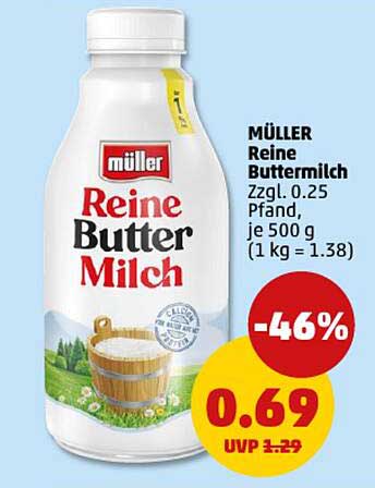 MÜLLER Reine Buttermilch 500 g