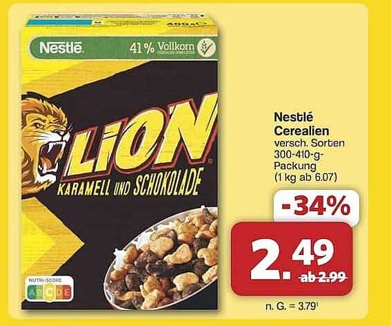 Nestlé LION Cerealien - Karamell und Schokolade