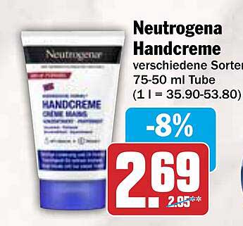 Neutrogena Handcreme verschiedene Sorten 75-50 ml Tube