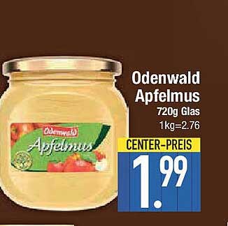 Odenwald Apfelmus 720g Glas
