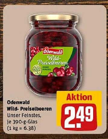 Odenwald Wild-Preiselbeeren 390 g