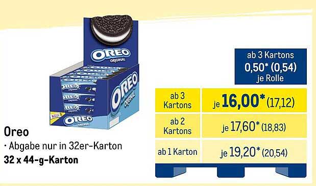 Oreo Original – 32er-Karton