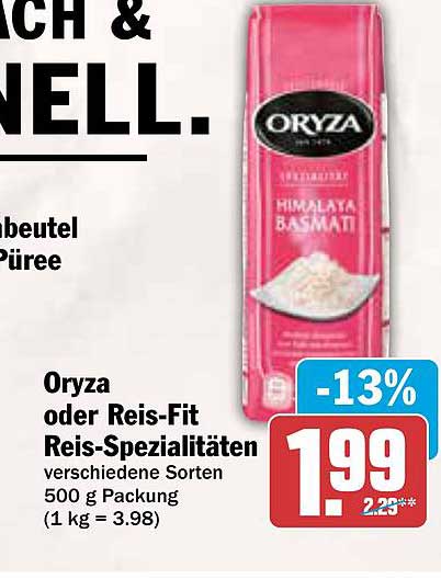 Oryza oder Reis-Fit Reis-Spezialitäten - 500 g Packung