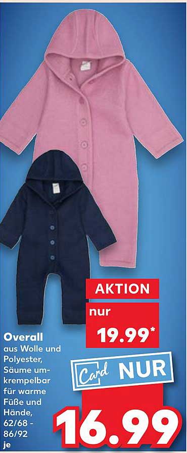 Overall aus Wolle und Polyester mit Kapuze