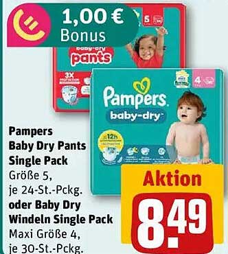 Pampers Baby Dry Pants Single Pack - Aktion