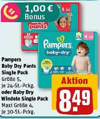 Pampers Baby Dry Pants und Windeln im Angebot