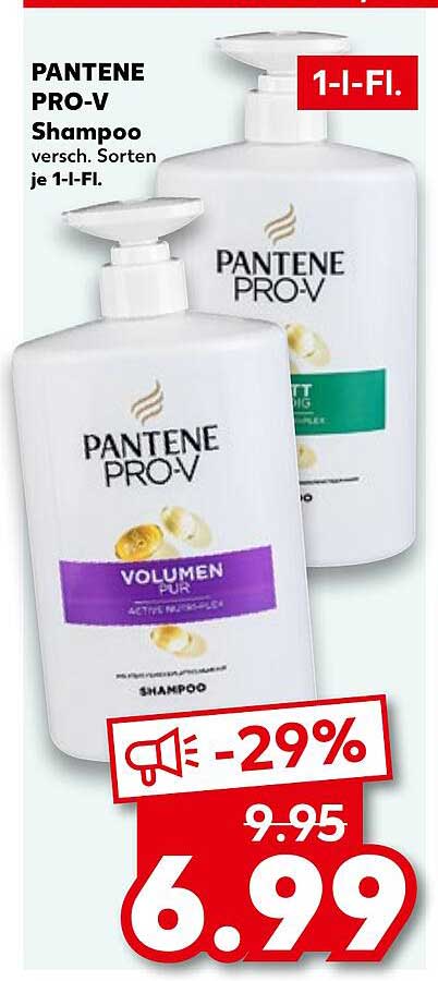 PANTENE PRO-V Shampoo 1 l - Verschiedene Sorten für 6,99 €