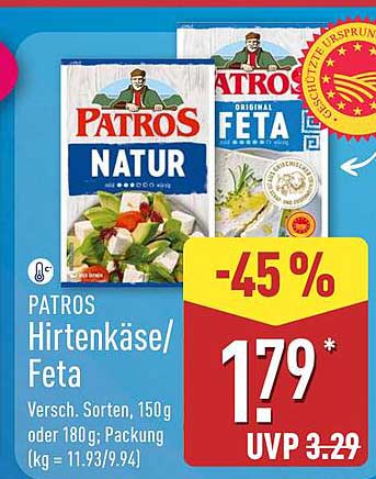 PATROS Hirtenkäse/Feta 150g