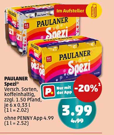 PAULANER Spezi 6x0,33l