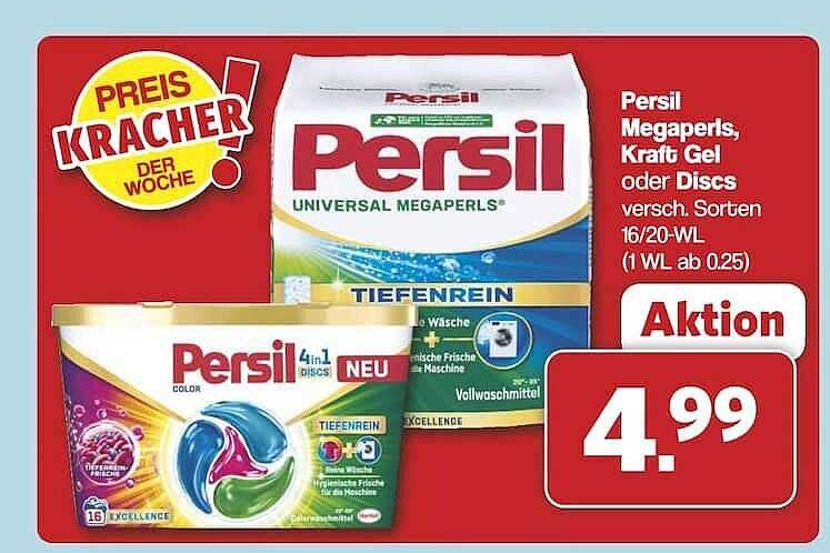 Persil Megaperls, Kraft Gel oder Discs verschiedene Sorten