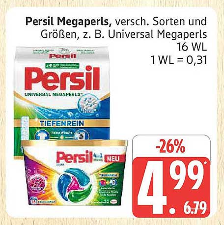 Persil Megaperls, versch. Sorten und Größen, z. B. Universal Megaperls