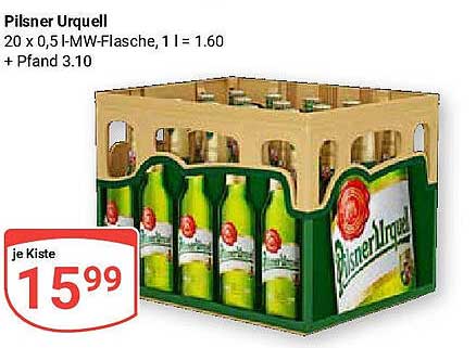 Pilsner Urquell Kiste (20 x 0,5 l-Flasche)