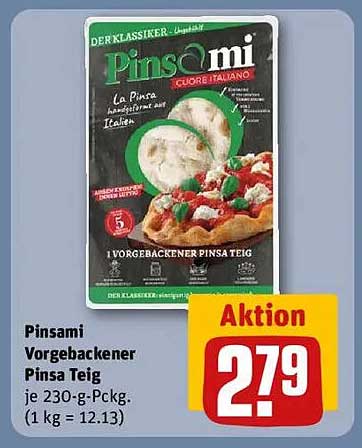 Pinsami Vorgebackener Pinsa Teig 230 g