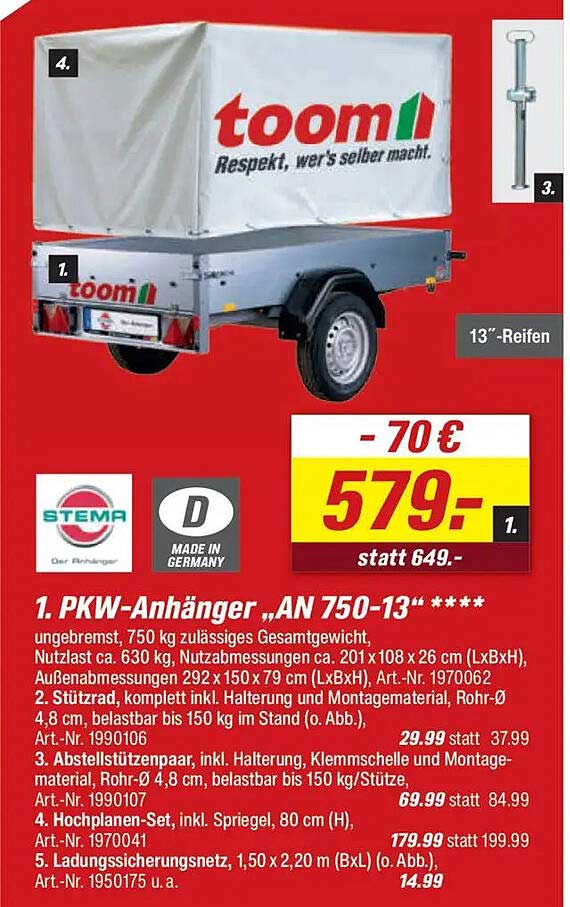 PKW-Anhänger „AN 750-13“