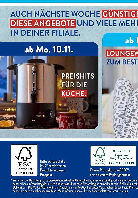 Preishits für die Küche